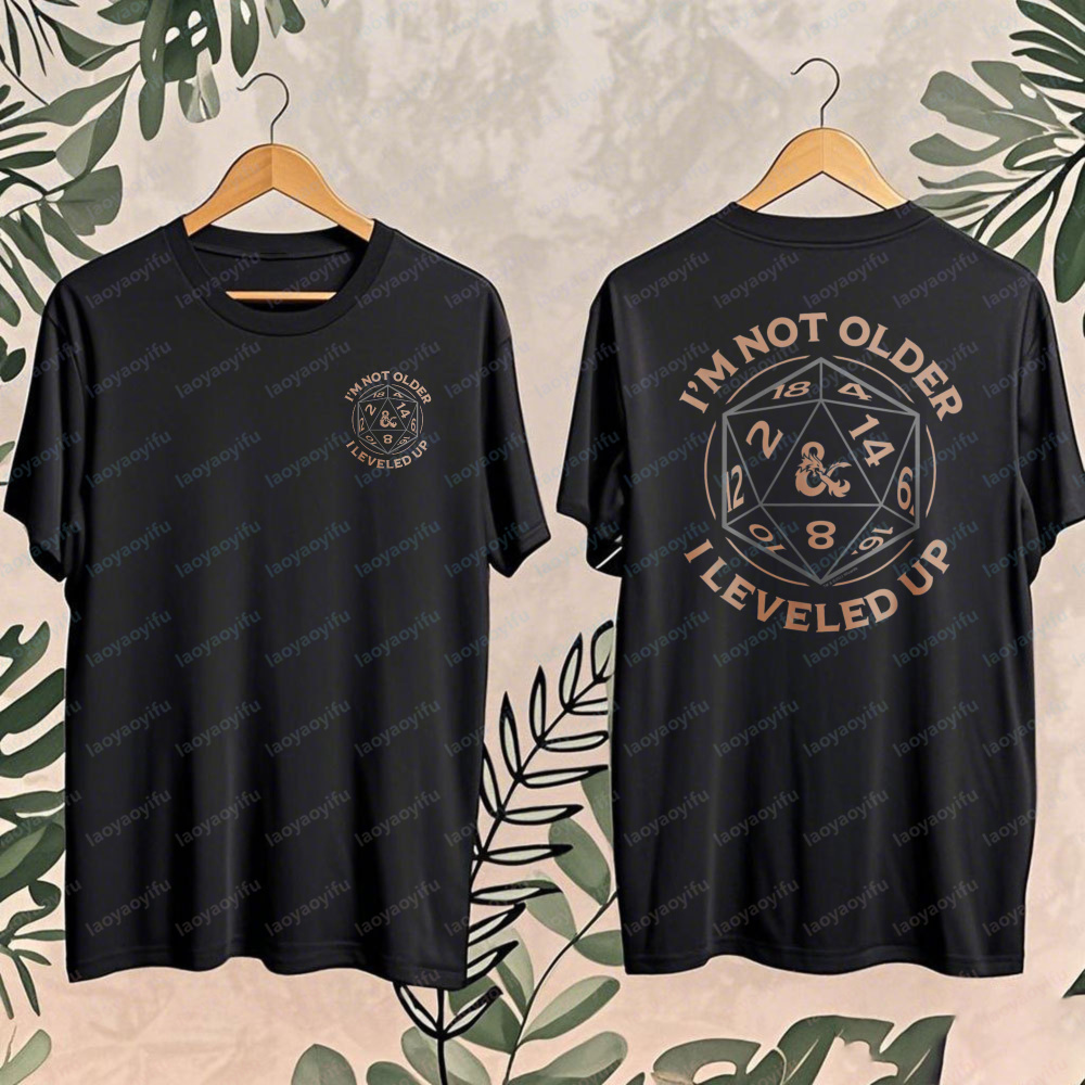 Esports Gaming Shirts - Retro Dungeons & Dragons Birthday Level