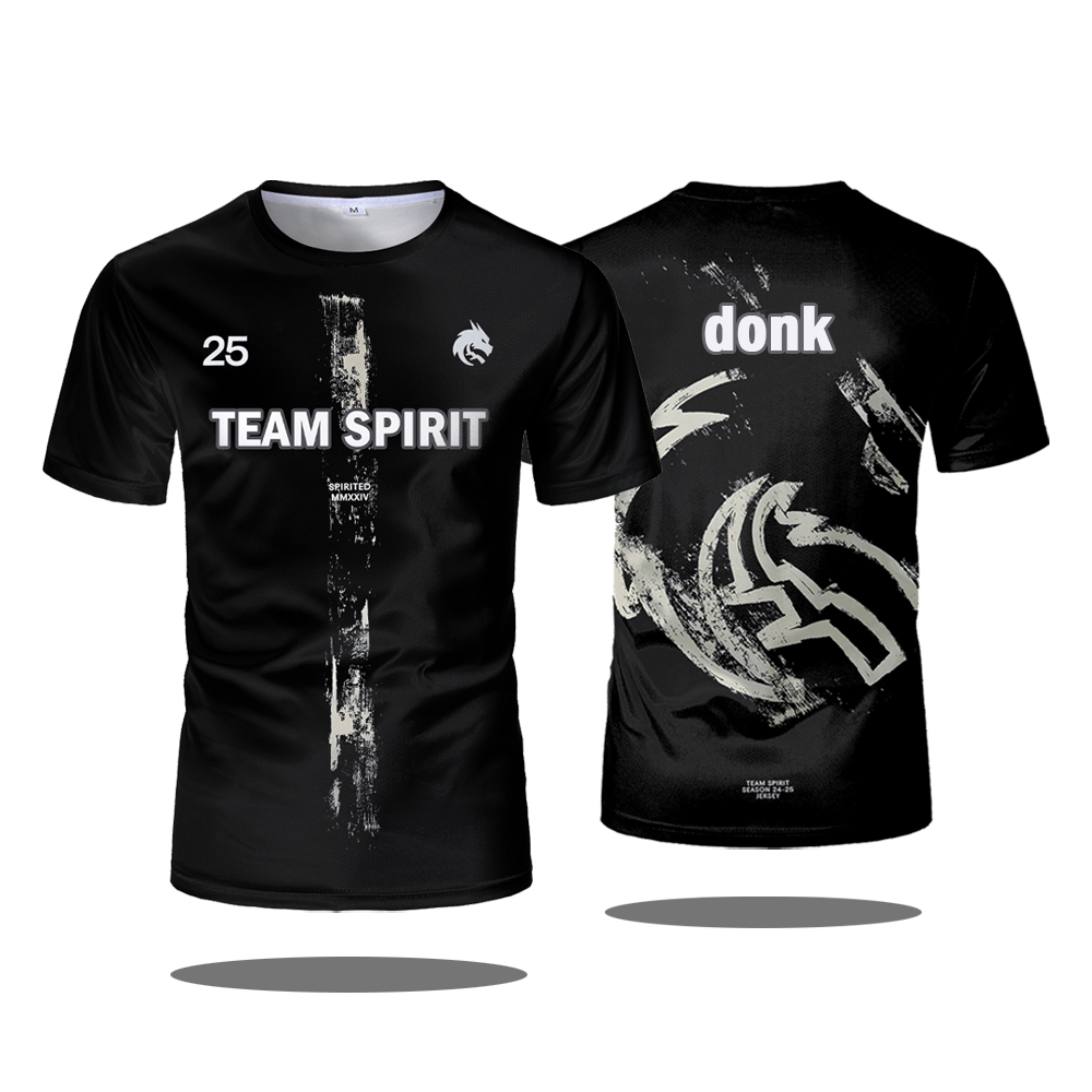 Team Spirit 2025 New Jerseys C - đánh giá và giá Esports Gaming T Shirt