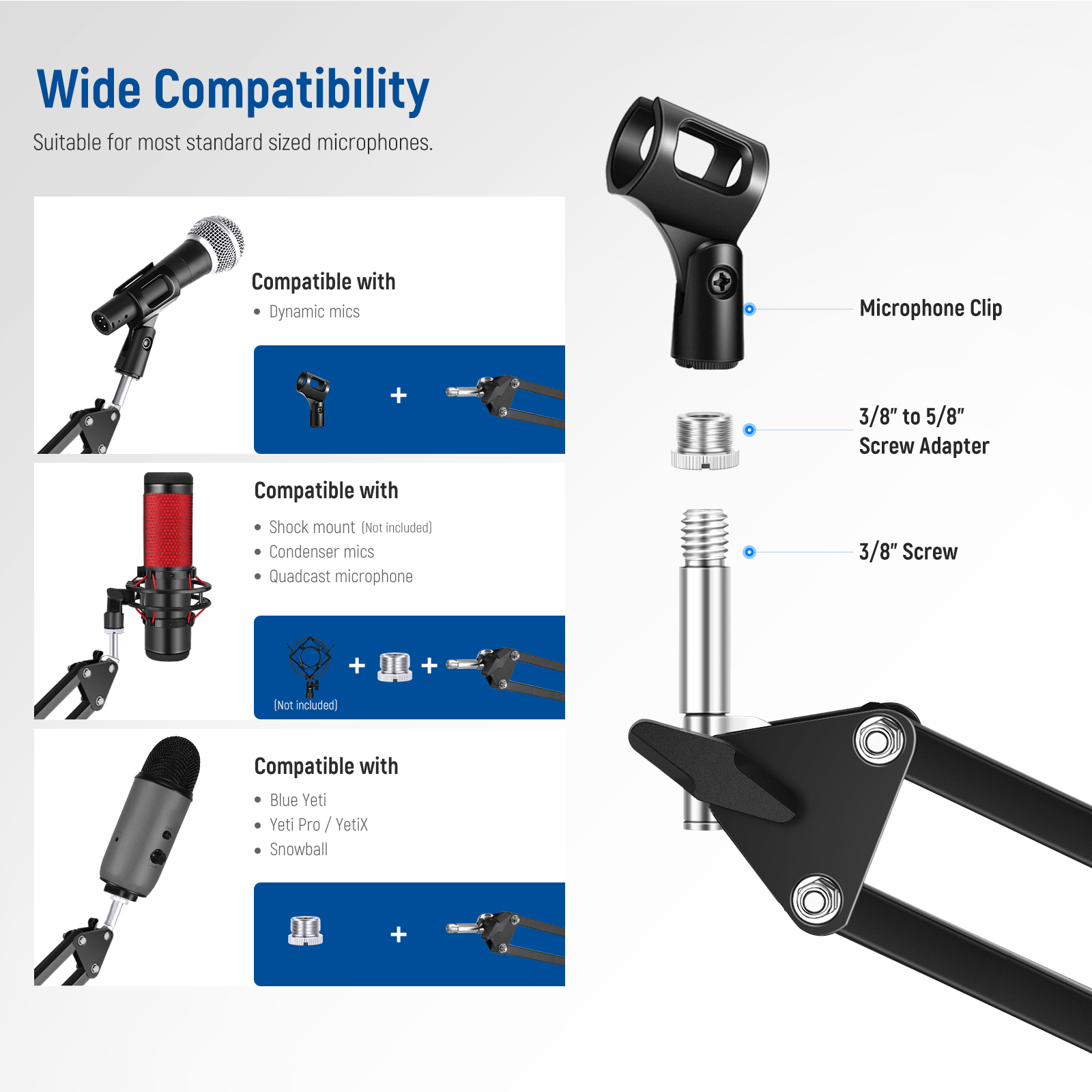 Neewer Microphone Arm Stand, S - đánh giá và giá Microphone Arm Boom
