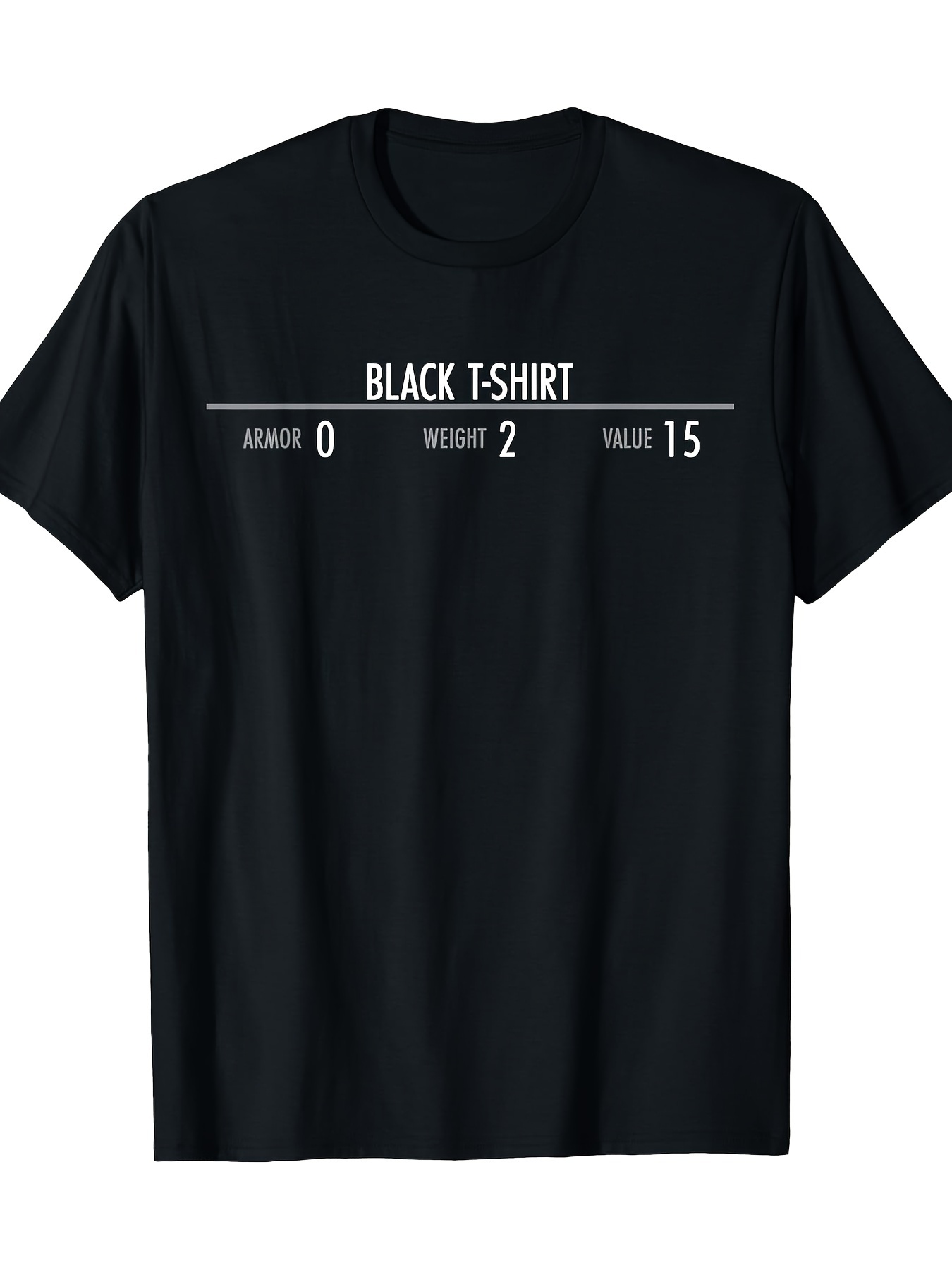 Skyrim Armor Stats Graphic Tee - đánh giá và giá Esports Gaming Shirts